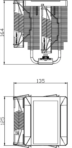 Thermalright ψυκτρα CPU Cooler Peerless Assassin 120 Vision MAX ARGB - Dual-Tower - οθόνη 5 inch, LGA1851/AM5 - 3