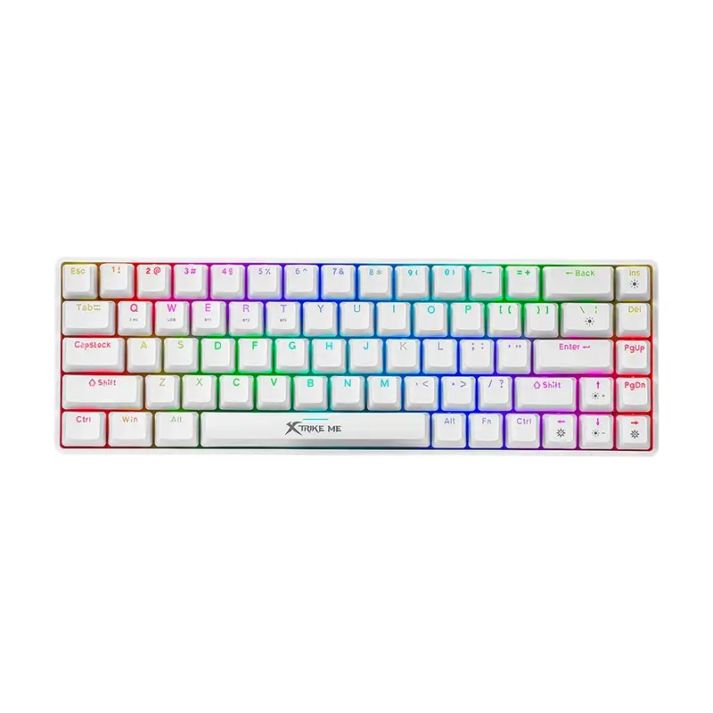 Xtrike ME Ασύρματο μηχανικό gaming πληκτρολόγιο GK-995W WH - RED switches, BT5.2, 2.4G (Αγγλικό US)