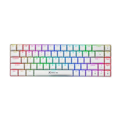 Xtrike ME Ασύρματο μηχανικό gaming πληκτρολόγιο GK-995W WH - RED switches, BT5.2, 2.4G (Αγγλικό US) - 1