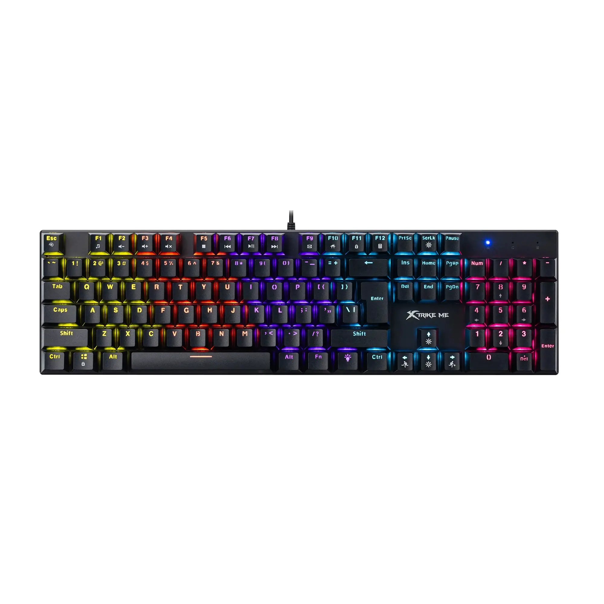 Xtrike ME μηχανικό gaming πληκτρολόγιο, Gaming Μηχανικό πληκτρολόγιο 104 πλήκτρα - GK-803 EN (αγγλικά US)