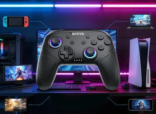Marvo геймпад Gamepad Pact 60 GT-80 - PS4, Wireless, Vibration - image 8