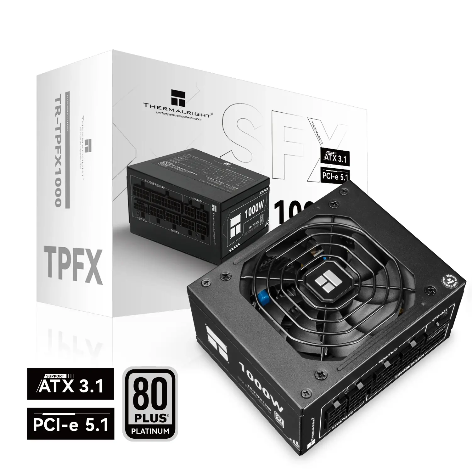 Thermalright Τροφοδοτικό PSU SFX 3.1 1000W Platinum, πλήρως modular - TR-TPFX1000 - image 5