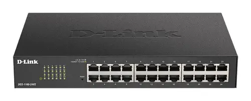 Switch D-Link DGS-1100-24V2, 24 de porturi 10/100/1000 Gigabit Smart Switch, administrabil - 1