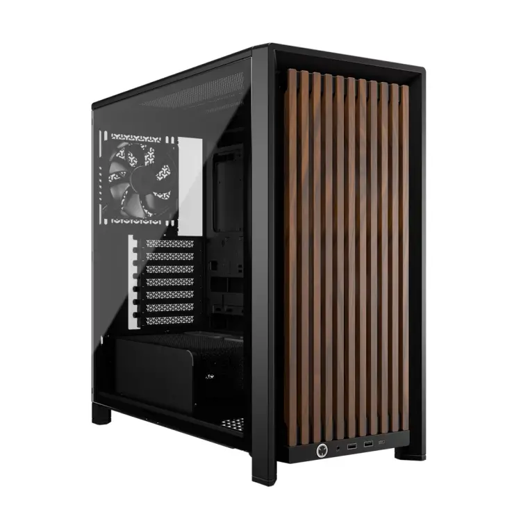Corsair FRAME 4000D RS Wood Mid-Tower, Black/Walnut