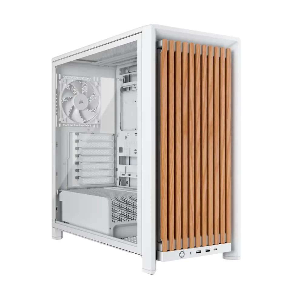 Corsair FRAME 4000D RS Wood Mid-Tower, White/Oak