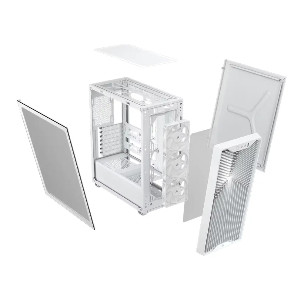 Corsair 3200D RS Mid-Tower Performance Case, White - image 2