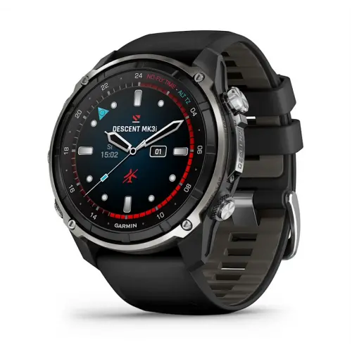 Garmin Descent™ Mk3i - 51мм - Descent™ Mk3i – 51 мм|Silver и black PVD титан с black/pebble grey силиконова каишка 010-02752-08