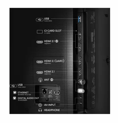 Телевизор, Hisense 85" E7Q Pro, 4K Ultra HD 3840x2160, QLED, Quantum Dot, 144Hz, HDR 10+ adaptive, HLG, Dolby Vision, Hi-Concerto,Dolby Vision Atmos, Smart TV, WiFi 5GHz, WiFi Direct,Light Sensor, BT, Anyview Cast, 4xHDMI, 2xUSB, LAN, CI+, DVB-T2/C/S2, Black - image 3