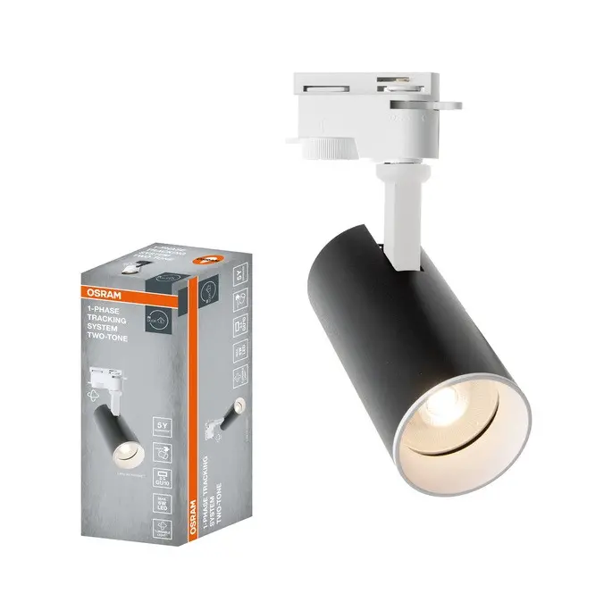 CORP DE ILUMINAT PE ȘINĂ LED 1PHASE TRACKING SPOT TWOTONE GU10 NEGRU ȘI ALB LEDVANCE