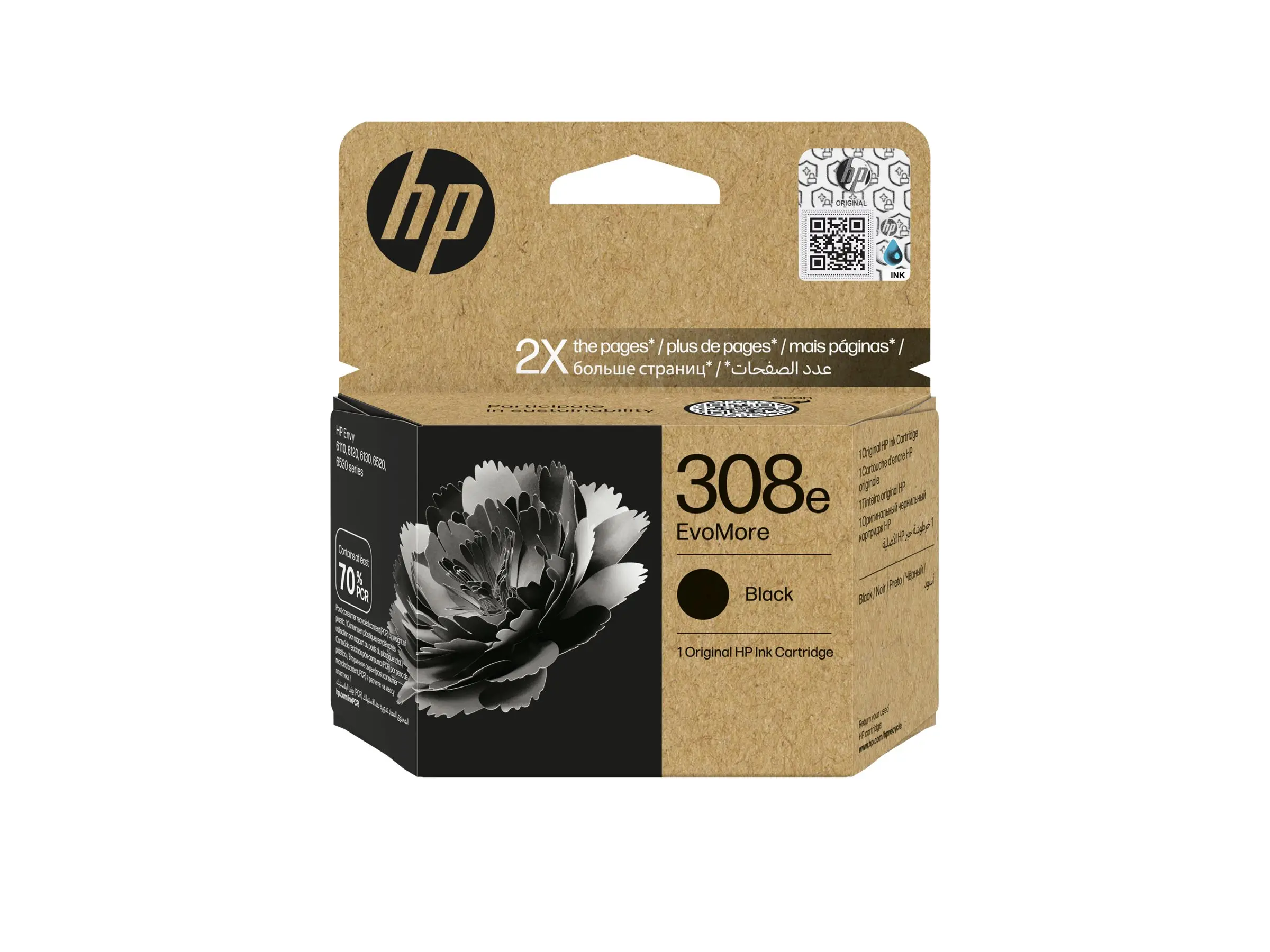 HP 308e EvoMore Black Original Ink Cartridge - image 2