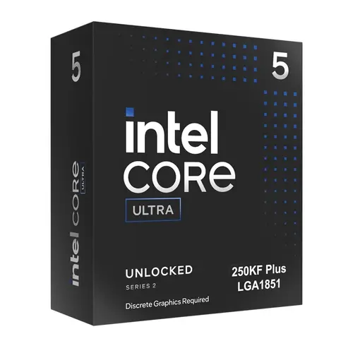 Процесор, Intel Core Ultra 5 250KF 14C/14T (eC 3.3GHz / pC 4.2GHz / 5.3GHz Boost, 30MB, 159W, LGA1851)