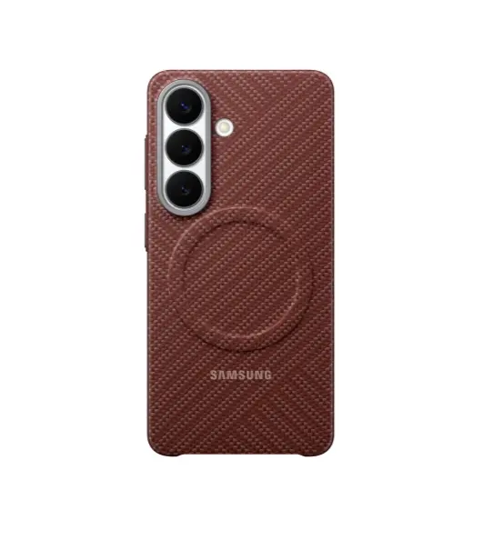 Калъф, Samsung S26 Carbon Magnet Case Coral Red