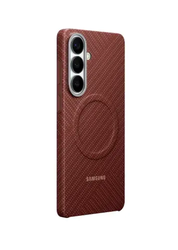 Калъф, Samsung S26+ Carbon Magnet Case Coral Red - image 1