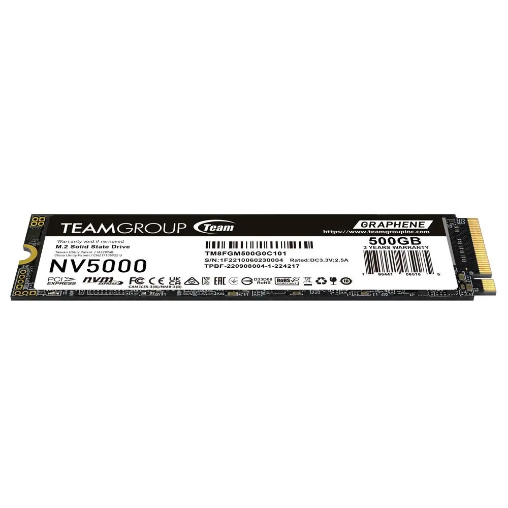 SSD Team Group NV500, M.2 2280 NVMe, 500GB, PCI-e 4.0 x4 - image 1