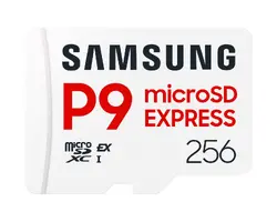 Карта памет Samsung microSDXC, 256GB, P9 Express, 800 MB/s, UHS-I 90 MB/s U3, V30, A1