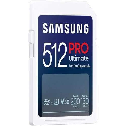 Памет, Samsung 512GB SD Card PRO Ultimate, U3, V30 , Read 200MB/s - Write 130MB/s - image 1