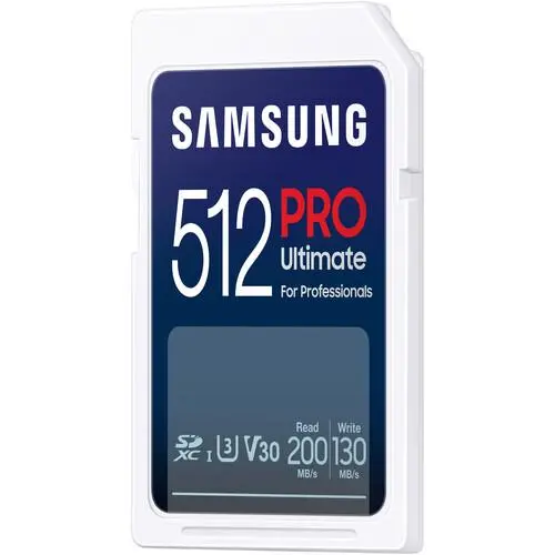 Памет, Samsung 512GB SD Card PRO Ultimate, U3, V30 , Read 200MB/s - Write 130MB/s - image 2