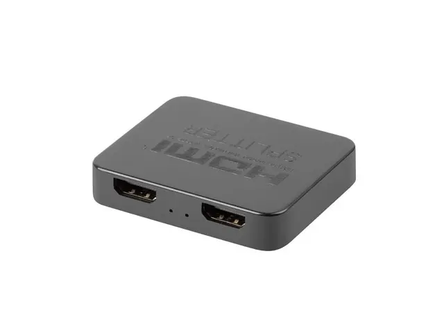 Адаптер, Lanberg Splitter Video HDMI->2x HDMI 4K + USB-C port, Black - image 2