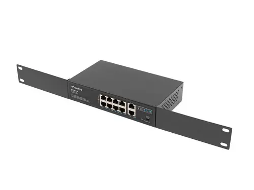 Комутатор, Lanberg switch 8x 100mb poe+/2x 1GB unmanaged rack 10"/19" gigabit ethernet 120w - image 4