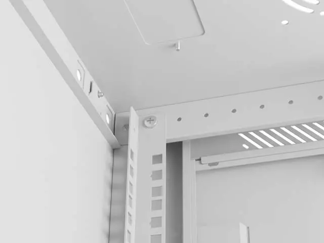Комуникационен шкаф, Lanberg rack cabinet 19" wall-mount 4U / 600x450 for self-assembly (flat pack), grey - image 9