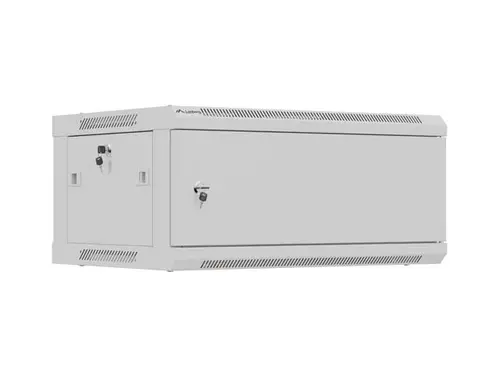 Комуникационен шкаф, Lanberg rack cabinet 19" wall-mount 4U / 600x450 for self-assembly (flat pack), grey