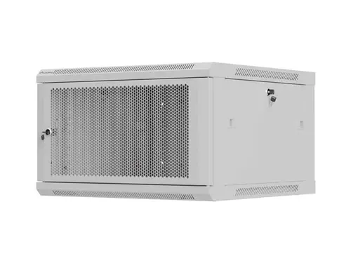 Комуникационен шкаф, Lanberg rack cabinet 19" wall-mount 9U / 600x600 for self-assembly (flat pack), grey - image 1