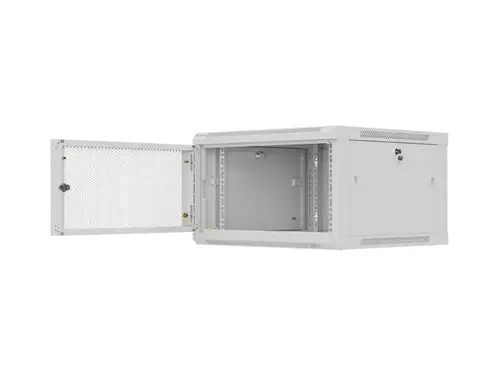 Комуникационен шкаф, Lanberg rack cabinet 19" wall-mount 9U / 600x600 for self-assembly (flat pack), grey - image 4