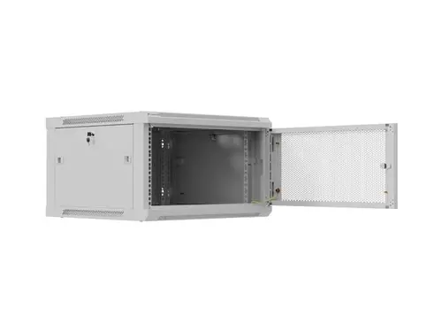 Комуникационен шкаф, Lanberg rack cabinet 19" wall-mount 9U / 600x600 for self-assembly (flat pack), grey - image 5