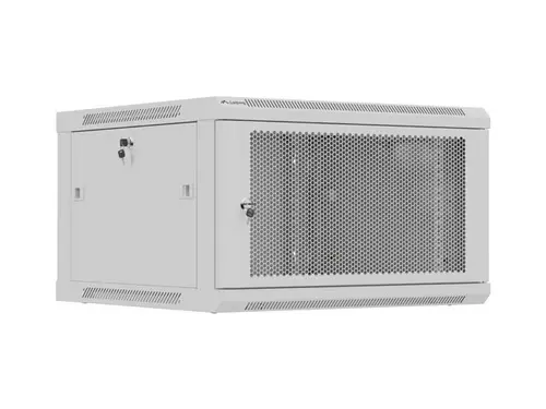 Комуникационен шкаф, Lanberg rack cabinet 19" wall-mount 9U / 600x600 for self-assembly (flat pack), grey