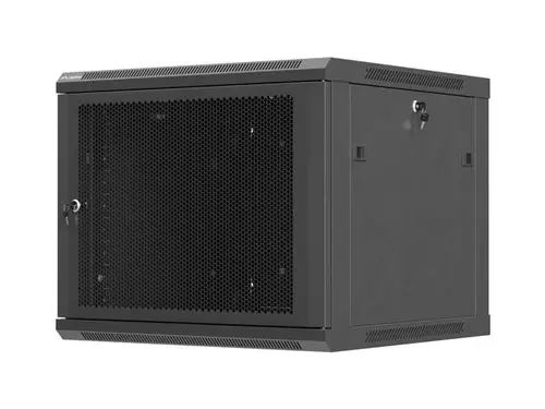 Комуникационен шкаф, Lanberg rack cabinet 19" wall-mount 9U / 600x600 for self-assembly (flat pack), black - image 1