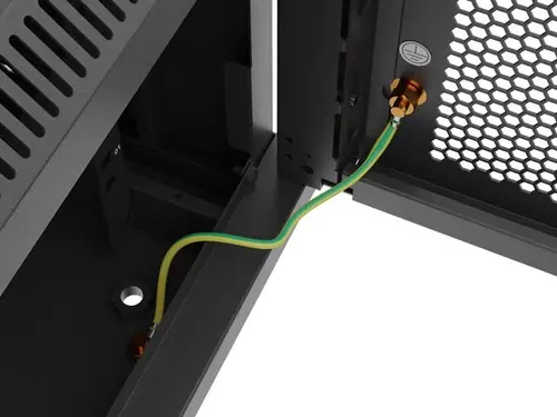 Комуникационен шкаф, Lanberg rack cabinet 19" wall-mount 9U / 600x600 for self-assembly (flat pack), black - image 4
