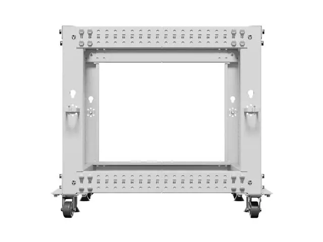 Комуникационен шкаф, Lanberg open rack 19" 9U 600x600-1100 adjustable, grey - image 3