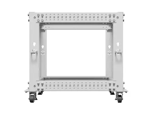Комуникационен шкаф, Lanberg open rack 19" 9U 600x600-1100 adjustable, grey - image 3