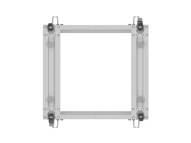 Комуникационен шкаф, Lanberg open rack 19" 9U 600x600-1100 adjustable, grey - image 5