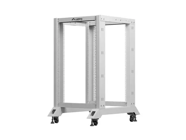 Комуникационен шкаф, Lanberg open rack 19" 18U 600x800, grey - image 1