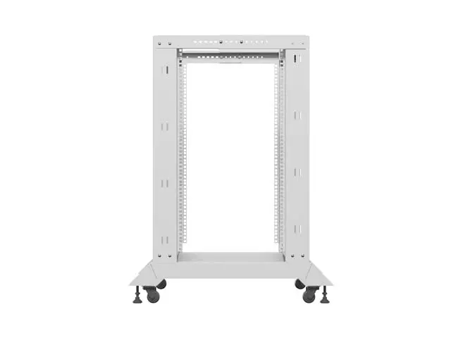 Комуникационен шкаф, Lanberg open rack 19" 18U 600x800, grey - image 3