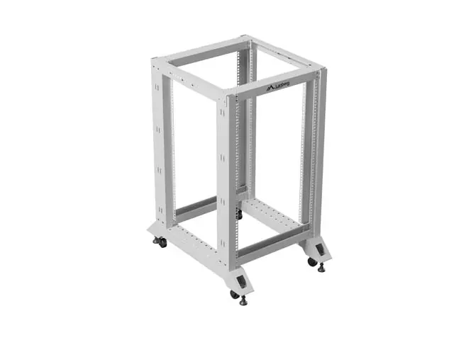 Комуникационен шкаф, Lanberg open rack 19" 18U 600x800, grey - image 4