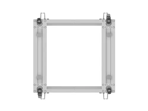 Комуникационен шкаф, Lanberg open rack 19" 12U 600x600-1100 adjustable, grey - image 5