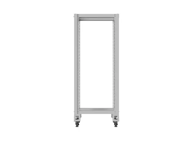 Комуникационен шкаф, Lanberg open rack 19" 27U 600x800, grey - image 2