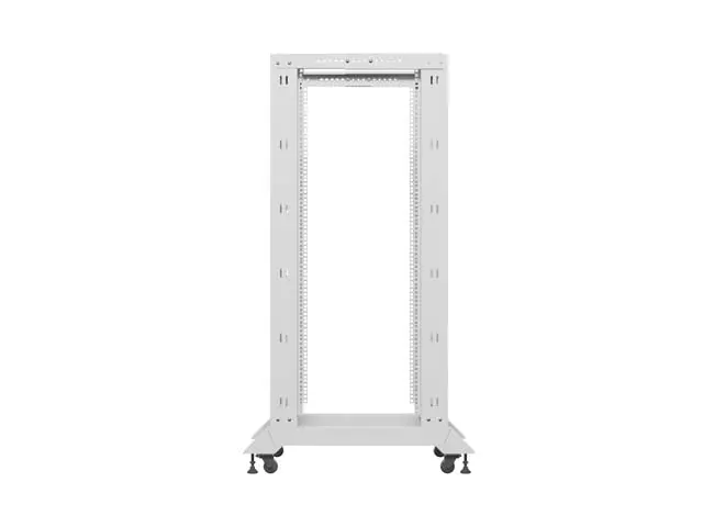 Комуникационен шкаф, Lanberg open rack 19" 27U 600x800, grey - image 3