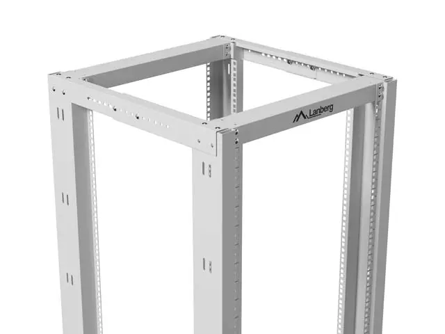Комуникационен шкаф, Lanberg open rack 19" 27U 600x800, grey - image 6