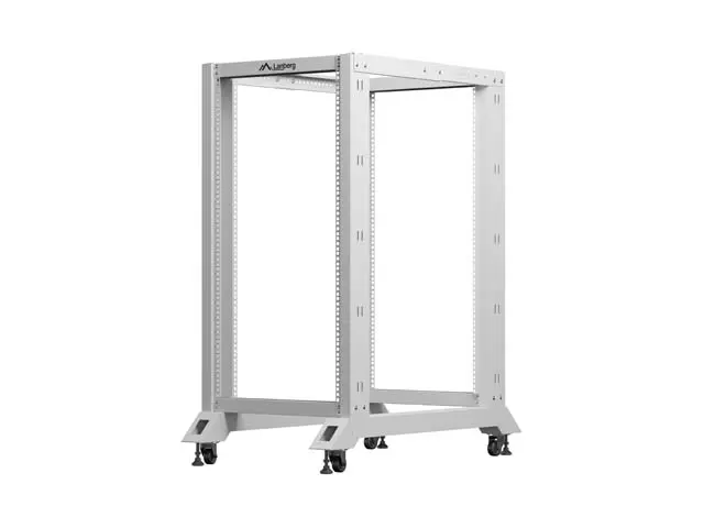 Комуникационен шкаф, Lanberg open rack 19" 22U 600x1000, grey - image 1