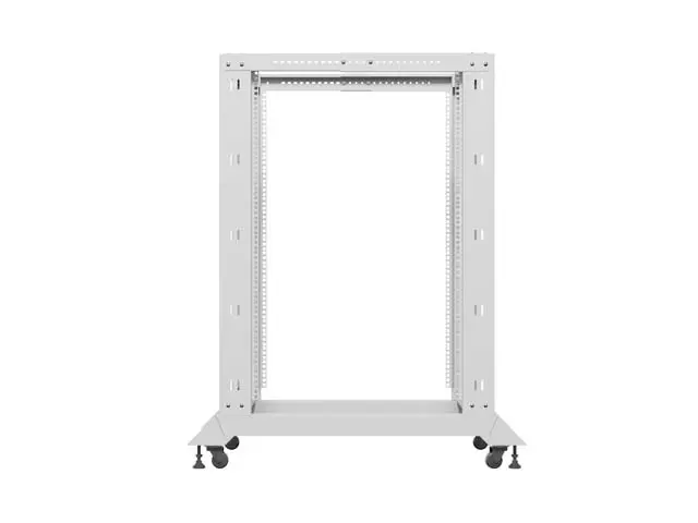 Комуникационен шкаф, Lanberg open rack 19" 22U 600x1000, grey - image 3