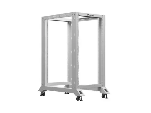 Комуникационен шкаф, Lanberg open rack 19" 22U 600x1000, grey