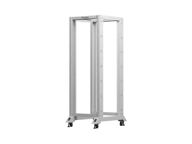 Комуникационен шкаф, Lanberg open rack 19" 32U 600x800, grey - image 1