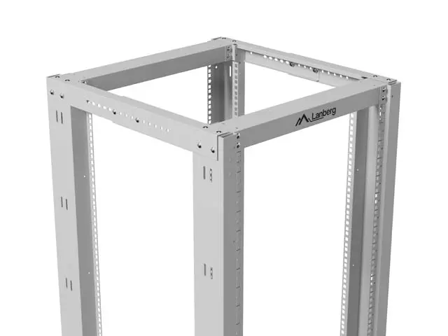 Комуникационен шкаф, Lanberg open rack 19" 32U 600x800, grey - image 6