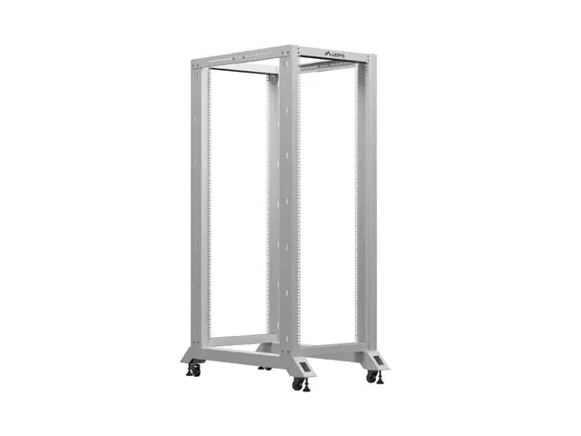 Комуникационен шкаф, Lanberg open rack 19" 32U 600x1000, grey