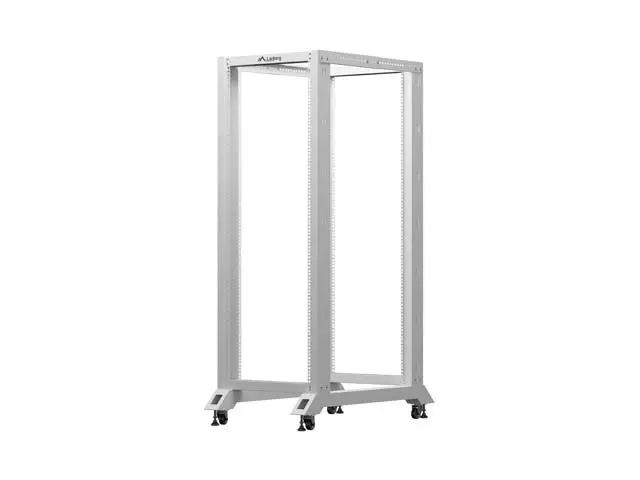 Комуникационен шкаф, Lanberg open rack 19" 32U 600x1000, grey - image 1