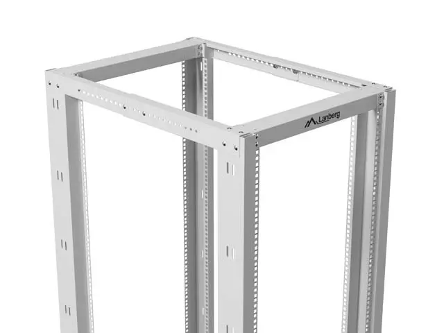 Комуникационен шкаф, Lanberg open rack 19" 32U 600x1000, grey - image 6