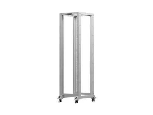 Комуникационен шкаф, Lanberg open rack 19" 42U  600x800, grey - image 1
